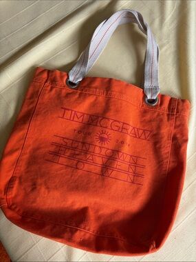 Tim McGraw Sundown Heaven Town Orange Tote Bag